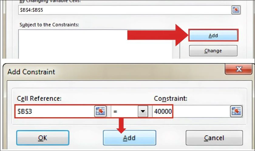 Hướng dẫn c&aacute;ch d&ugrave;ng Solver trong Excel