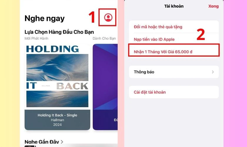 C&aacute;ch đăng k&yacute; lại Apple Music