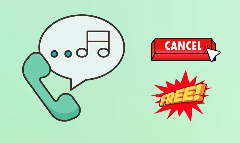 Lưu &yacute; khi huỷ nhạc chờ Mobi