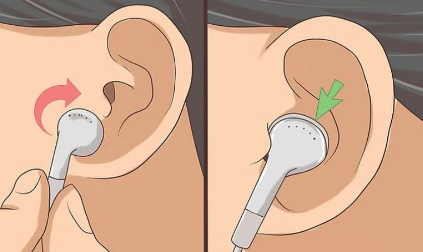 Cách đeo tai nghe Earbuds
