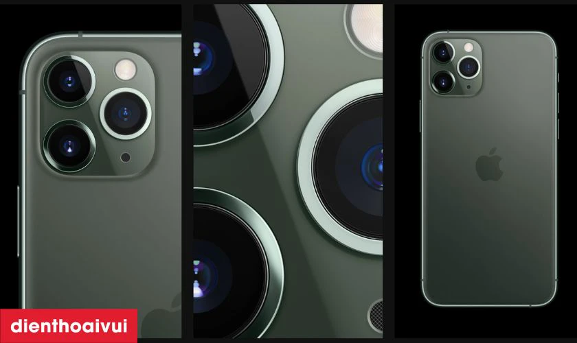 Cụm camera vượt trội tr&ecirc;n iPhone 11 Pro Max 512GB cũ trầy xước