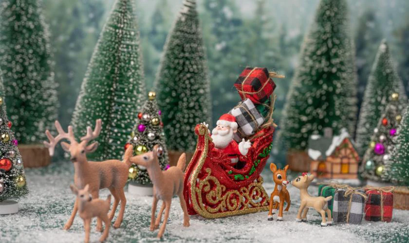 Ph&ocirc;ng nền &ocirc;ng gi&agrave; Noel cute