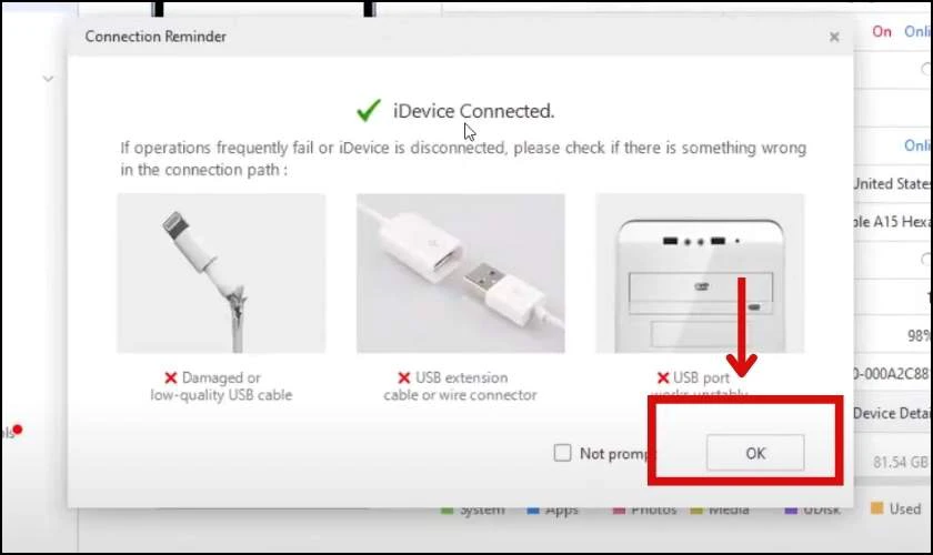 Kiểm tra iPhone ch&iacute;nh h&atilde;ng bằng phần mềm 3utool