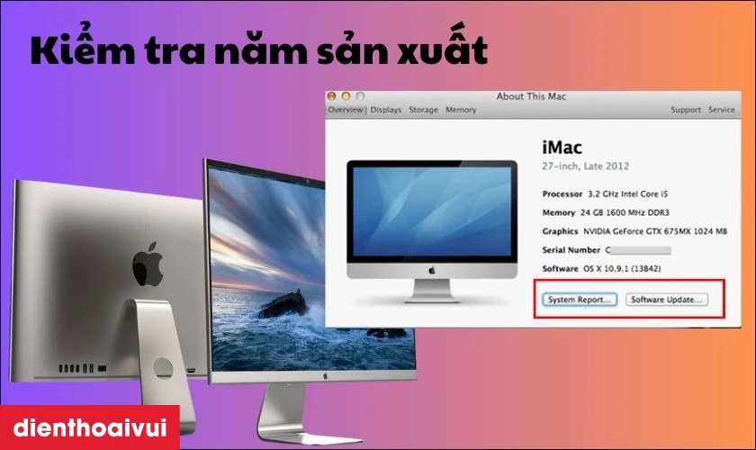 Năm sản xuất của máy