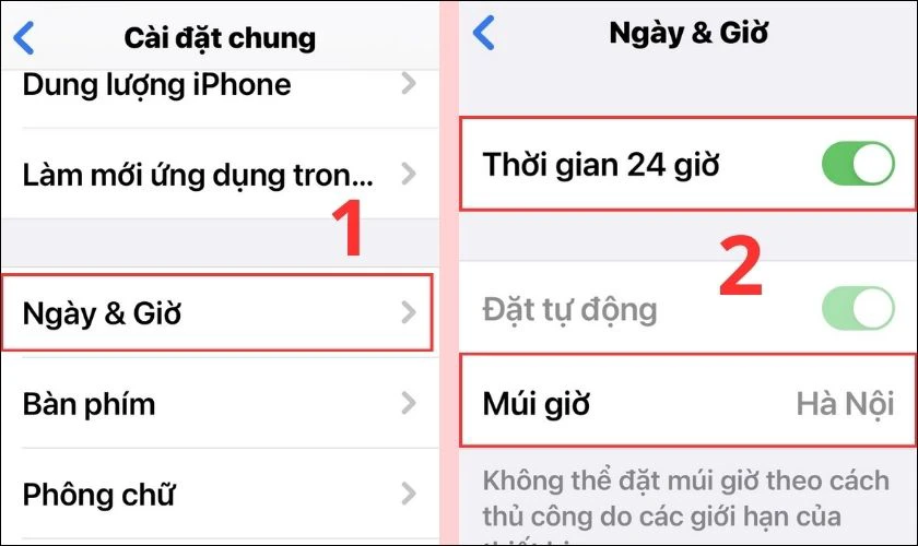 Sai th&ocirc;ng tin ng&agrave;y, giờ trong iMessage iPhone