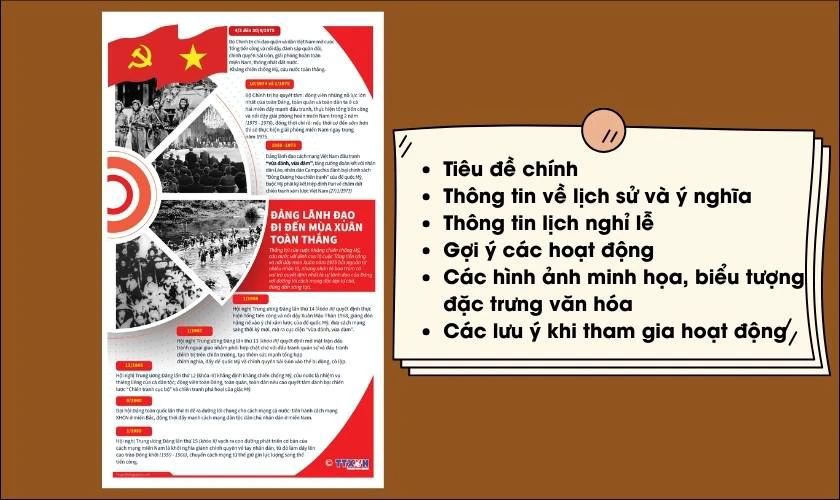 Infographic 30/4 1/5 cần có những thông tin gì?