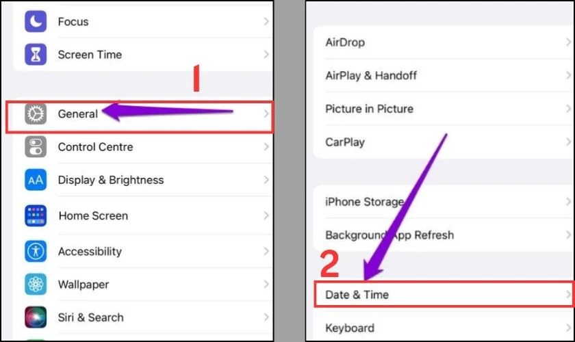 Xem c&agrave;i đặt ng&agrave;y giờ nếu bị lỗi kh&ocirc;ng đăng nhập được Instagram tr&ecirc;n iPhone