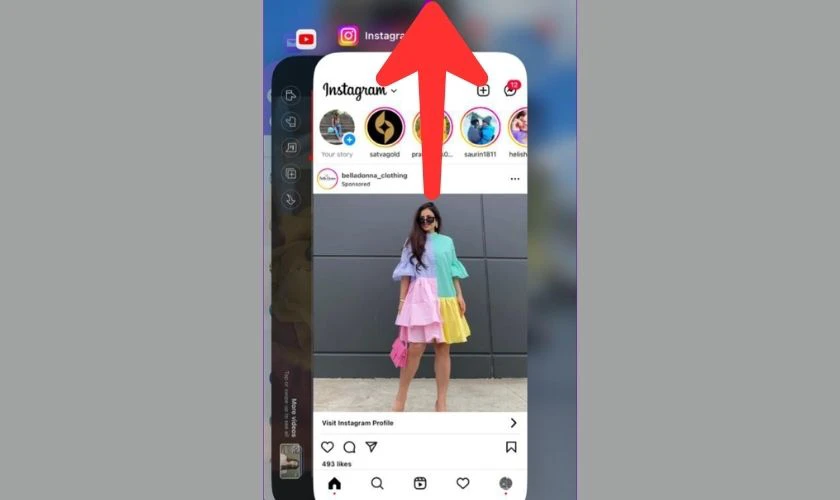 Bắt buộc dừng Instagram khi bị lỗi kh&ocirc;ng đăng nhập được tr&ecirc;n iPhone