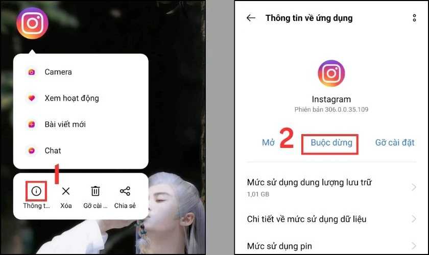 Hướng dẫn c&aacute;ch bắt buộc dừng tr&ecirc;n Android