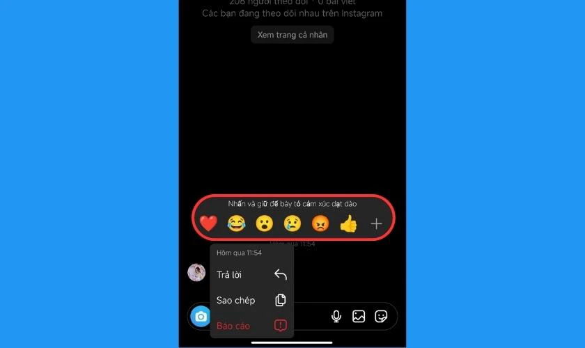 C&aacute;ch thu hồi biểu tượng cảm x&uacute;c đ&atilde; thả tr&ecirc;n Instagram 