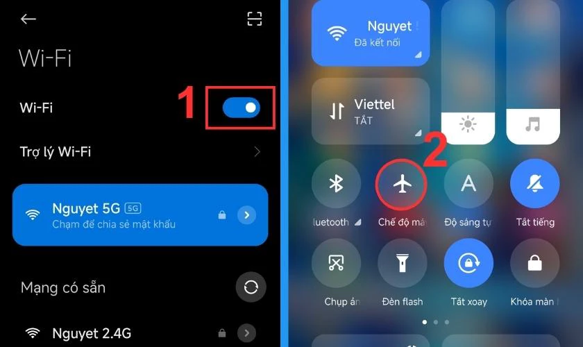 Kiểm tra kết nối mạng để sửa lỗi Instagram kh&ocirc;ng thể thả cảm x&uacute;c