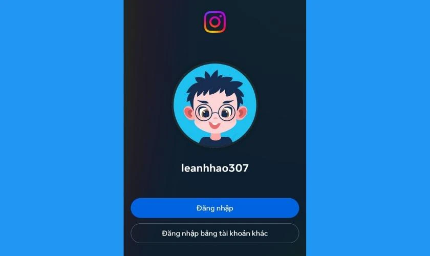 Đăng nhập lại t&agrave;i khoản Instagram l&agrave; xong