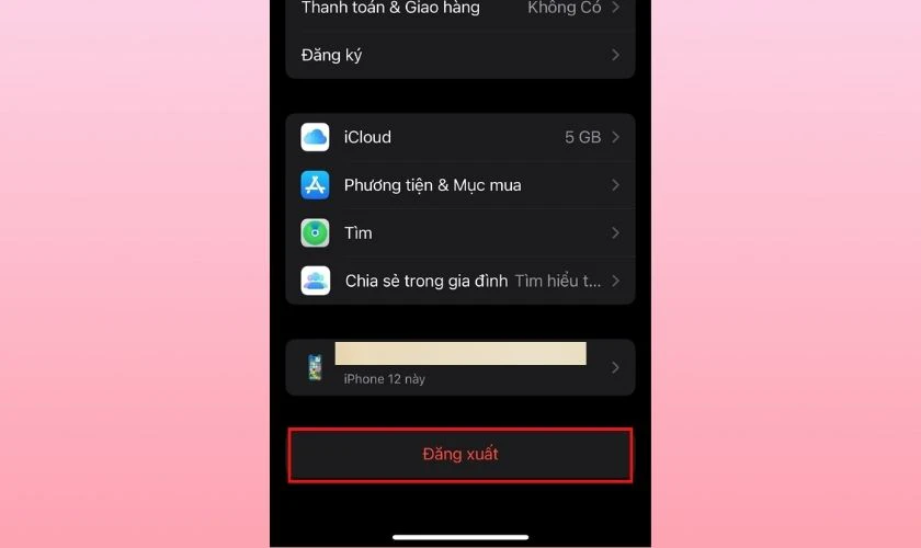 Đăng xuất khỏi ID Apple v&agrave; x&oacute;a dữ liệu c&aacute; nh&acirc;n nếu iOS bị n&oacute;ng m&aacute;y
