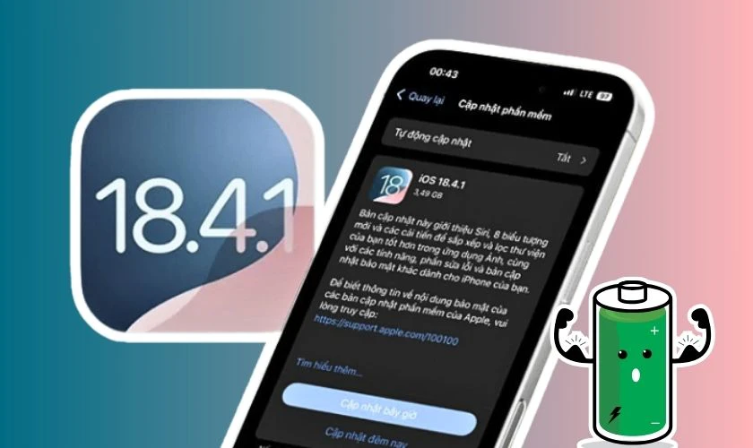 Đánh giá iOS 18.4.1 về thời lượng pin có gì mới