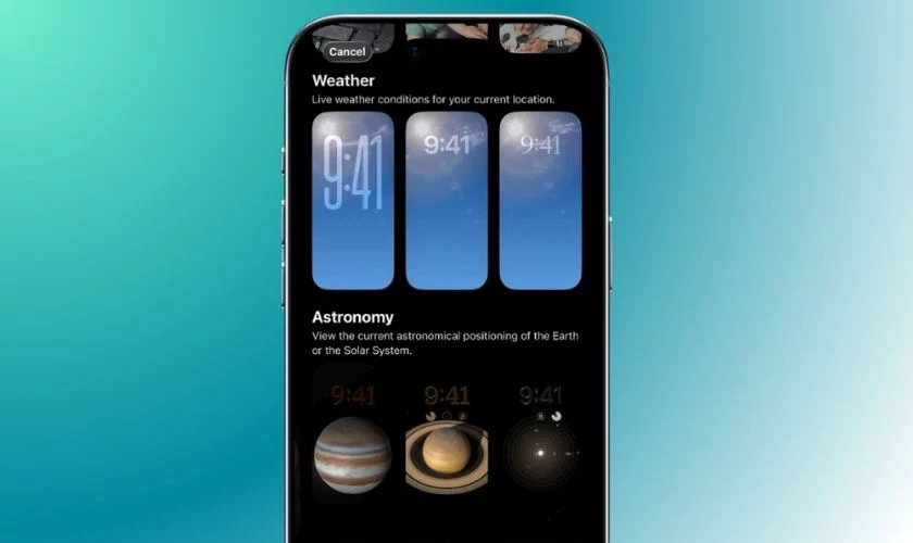 Thay đổi nhỏ về Wallpaper & giao diện