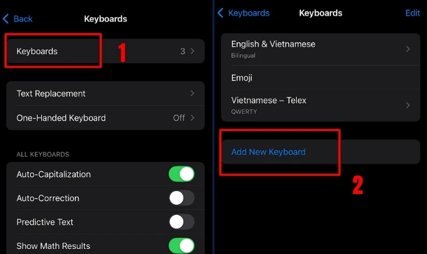 Add New Keyboard