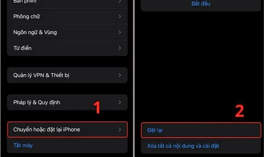 Đặt lại cài đặt khi iPhone khi iOS 27 hao pin