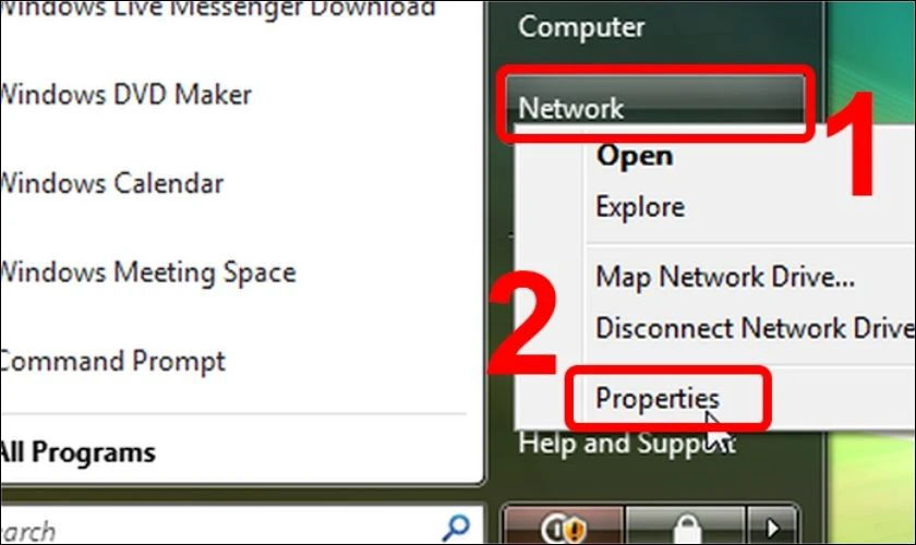 Hướng dẫn c&aacute;ch g&aacute;n IP tĩnh tr&ecirc;n Windows Vista