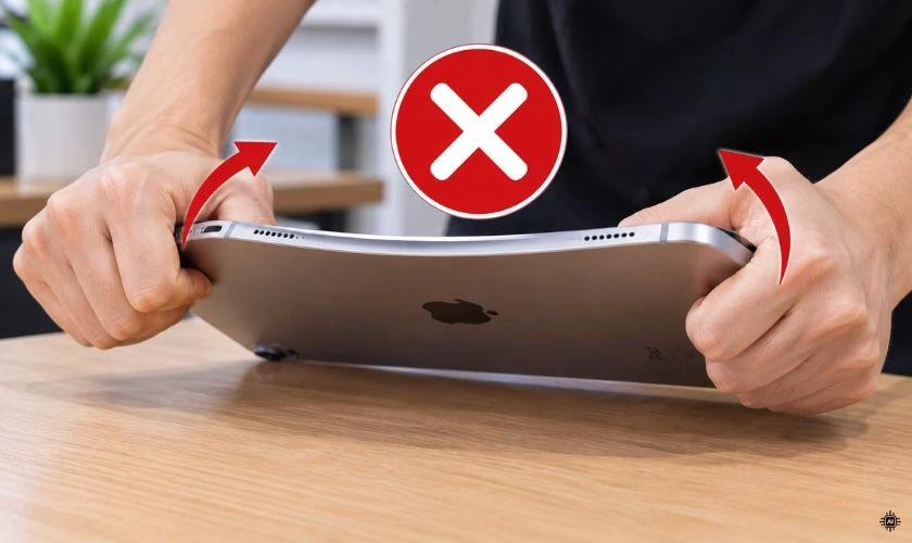 Những cách xử lý iPad bị cong không nên thực hiện