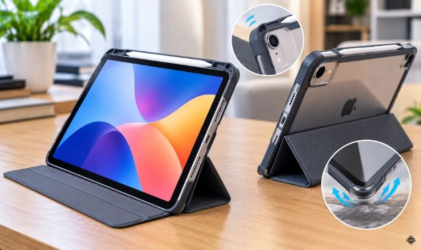 Sử dụng bao da bảo vệ iPad tránh cong vênh