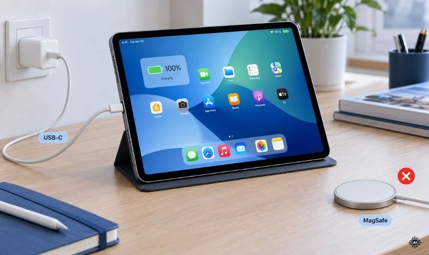 Nam châm trên iPad dùng để làm gì?
