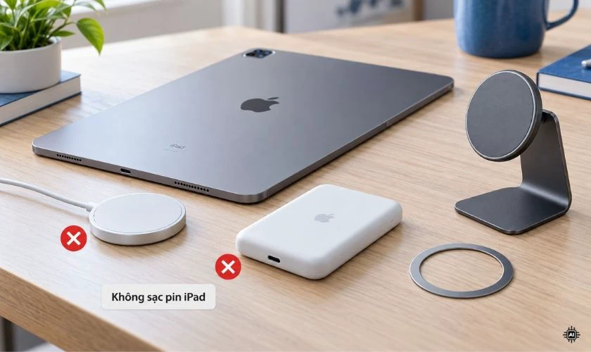 iPad có sạc không dây MagSafe bằng phụ kiện ngoài được không?