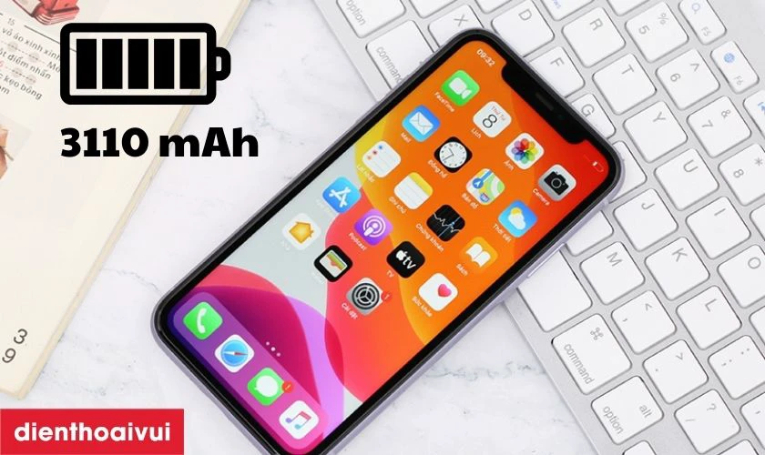 iPhone 1164GB cũ đẹp được Apple trang bị PIN c&oacute; dung lượng 3110 mAh