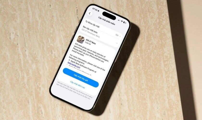 Lưu ý khi cập nhật iOS 27 trên iPhone 11