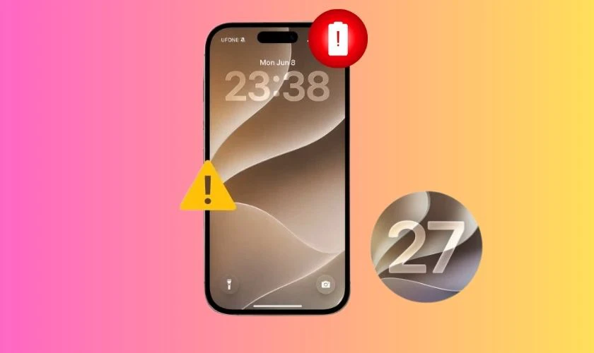 iPhone 11 hao pin nhanh sau khi cập nhật iOS 27