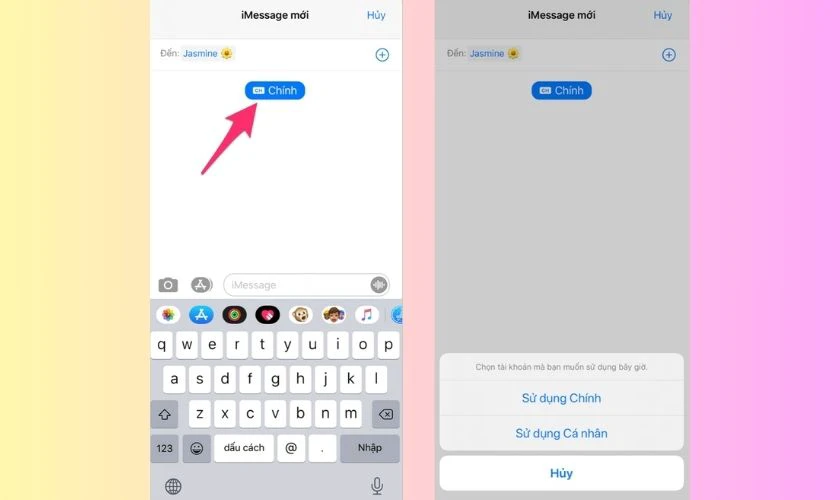 iMessage v&agrave; FaceTime c&oacute; thể được cấu h&igrave;nh để sử dụng một trong hai số