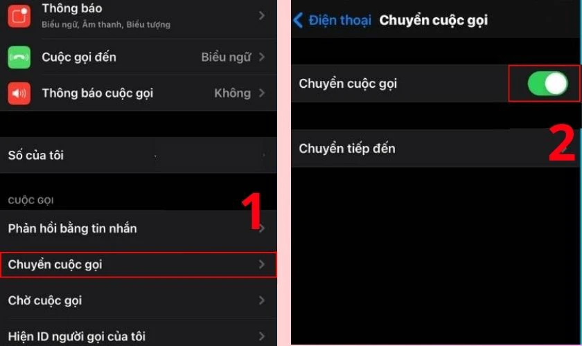 C&aacute;ch thiết lập để nhận được 2 cuộc gọi c&ugrave;ng l&uacute;c