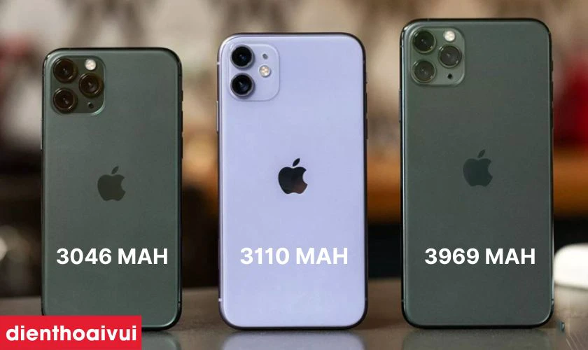 So sánh thông số kỹ thuật các dòng iPhone 11 Series
