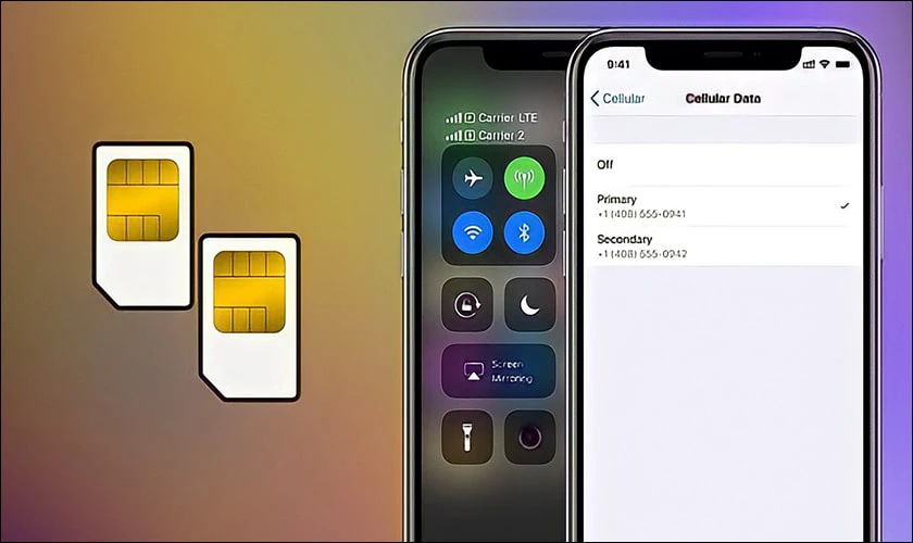 Điện thoại iPhone 12, Pro, Pro Max có mấy SIM?