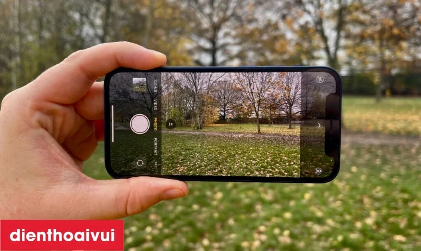 Camera iPhone 12 Mini cũ đẹp sắc n&eacute;t