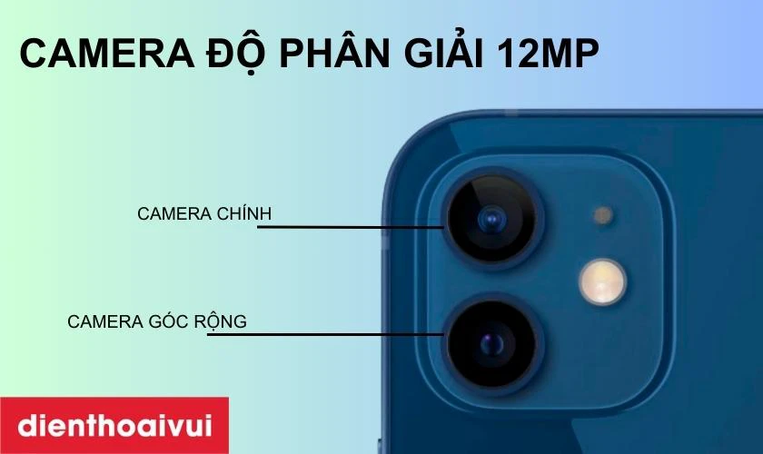 Camera với độ ph&acirc;n giải 12MP