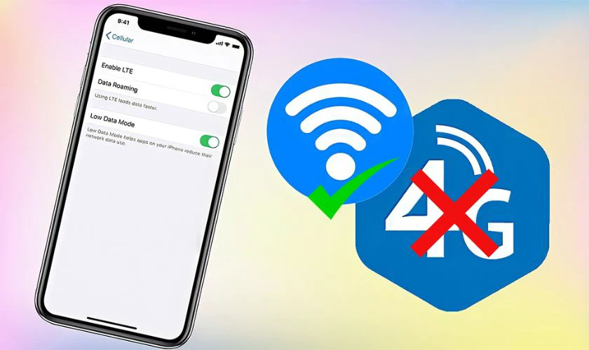 Hạn chế sử dụng dữ liệu di động 3G, 4G, 5G