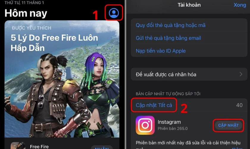 Ứng dụng bị văng sau khi lên iOS 27