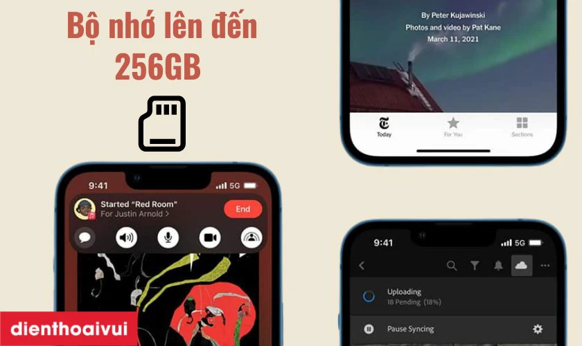 Bộ nhớ l&ecirc;n đến 256GB thoải m&aacute;i lưu trữ