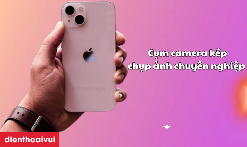 Cụm camera k&eacute;p ổn định, chụp ảnh chuy&ecirc;n nghiệp