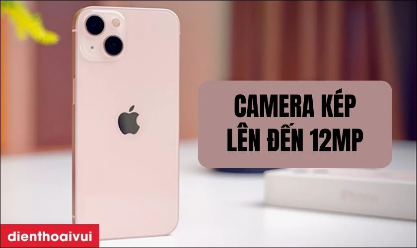 Camera k&eacute;p 12MP, hỗ trợ ổn định h&igrave;nh ảnh quang học