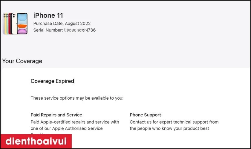  t&igrave;nh trạng m&aacute;y tr&ecirc;n trang web của Apple