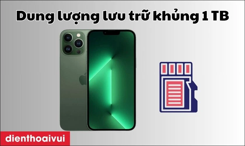 Dung lượng lưu trữ khủng 1TB