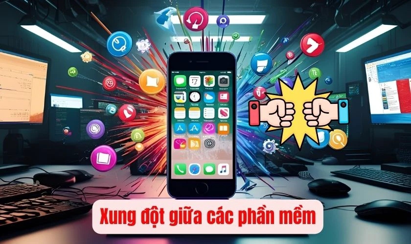 iPhone 13 Pro Max bị chớp màn hình do đâu - Xung đột phần mềm