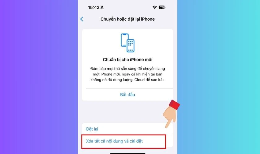 Khôi phục cài đặt gốc khi 13 Pro Max chớp màn hình