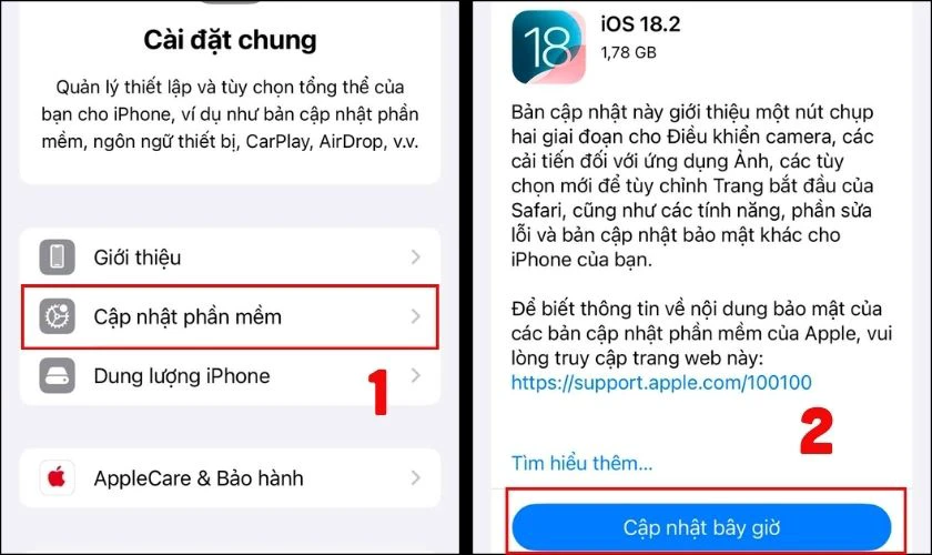 Kiểm tra thông báo cài đặt phần mềm từ hệ thống