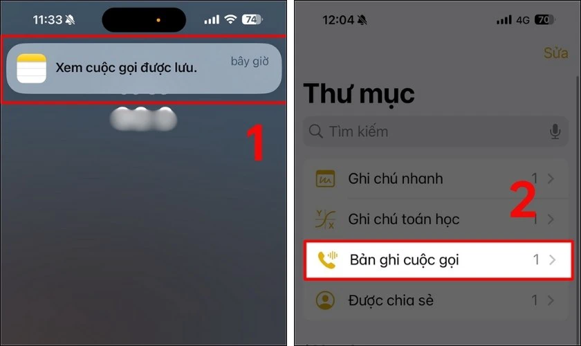 Bản ghi &acirc;m cuộc gọi tr&ecirc;n iPhone 14 lưu ở đ&acirc;u?