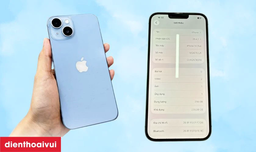iPhone 14 Plus 256GB cũ trầy xước