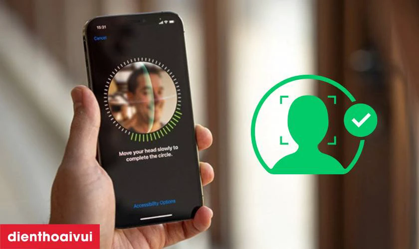 Check c&aacute;c t&iacute;nh năng đặc biệt (Face ID, cảm biến,...)