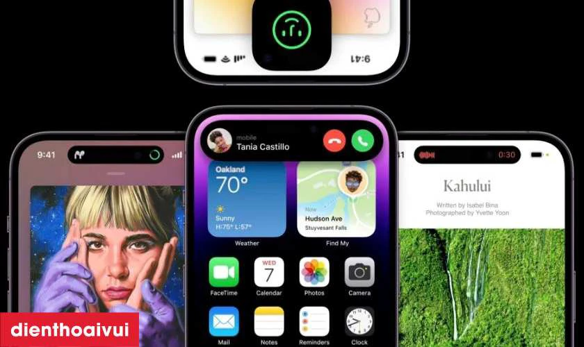 T&iacute;nh năng Dynamic Island v&agrave; Face ID tiện lợi