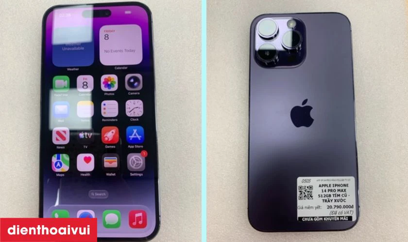 iPhone 14 Pro Max 512GB cũ trầy xước